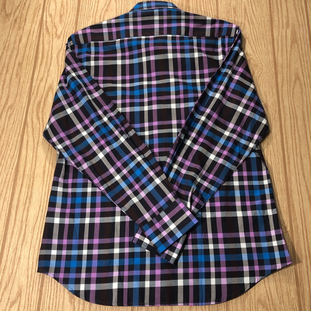 Men’s NWT Tailorbyrd 1930 Long Sleeve Plaid Shirt - Picture 8 of 8